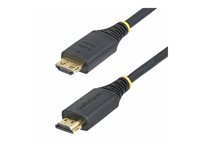 Startech 6ft High Speed HDMI Cable w/Gripping Connectors, 4K 60Hz - Hög hastighet - HDMI-kabel med Ethernet - HDMI hane till HDMI hane - 1.8 m - skärmad - svart - halogenfri, passiv, 4K60Hz stöd, 1080p stöd 240 Hz, 2K144Hz stöd HDMI2-CABLE-GRIP-6F