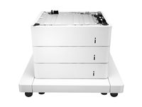 HP Paper Feeder with Cabinet - skrivarstativ med pappersmatare - 1650 ark J8J93A