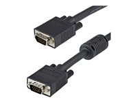 StarTech 15m Coax High Resolution Monitor VGA Cable HD15 M/M - VGA-kabel - HD-15 (VGA) (hane) till HD-15 (VGA) (hane) - 15 m - formpressad - svart MXTMMHQ15M