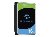 Seagate SkyHawk AI ST16000VE004 - Kiintolevyasema - 16 Tt - sisäinen - 3.5" - SATA 6Gb/s - puskuri: 512 Mt - sekä 3 vuoden Seagate Rescue Data Recovery ST16000VE004