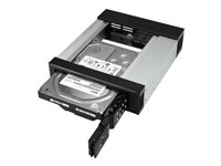 Startech 5.25" to 3.5" Trayless Hard Drive Hot Swap Bay - Removable Hard Drive Bay for 3.5" SATA/SAS Drives - Aluminum (HSB1SATSASBA) - Adapter för lagringsfack - 5,25 tum till 3,5 tum - för P/N: 25SATSAS35HD HSB1SATSASBA