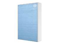 Seagate One Touch STKY2000402 - Hårddisk - 2 TB - extern (portabel) - USB 3.0 - ljusblå - med Seagate Rescue Data Recovery STKY2000402