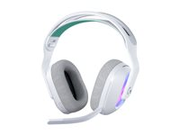 Logitech G G522 - Headset - fullstorlek - Bluetooth / LIGHTSPEED - trådlös, kabelansluten - USB-A, USB-C - vit 981-001550
