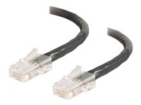C2G Cat5e Non-Booted Unshielded (UTP) Network Crossover Patch Cable - Risteytyskaapeli - RJ-45 (uros) to RJ-45 (uros) - 5 m - UTP - CAT 5e - säikeinen, uniboot - musta 83319