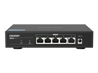 QNAP QSW-1105-5T - Kytkin - hallitsematon - 5 x 10/100/1000/2.5G - työpöytä QSW-1105-5T