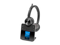 HP Poly Savi 7420 OFFICE - Savi 7400 series - headset - på örat - DECT / Bluetooth - trådlös - svart 8L560AA