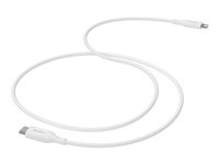 mophie essentials - USB-kabel - USB-C (hane) till Lightning (hane) - 1 m - USB Power Delivery (60W) - vit 409911862