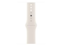 Apple - Band för smart klocka - 46mm - M/L (passar handleder på 160 - 210 mm) - starlight - för Watch Hermès Series 12, SE 3, Series 10, Series 11, Series 12, Ultra 3, Ultra 4 MXM73ZM/A