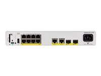 Cisco Catalyst 9200CX - Network Essentials - kytkin - kompakti - L3 - Hallinnoitu - 8 x 10/100/1000 (PoE+) + 2 x 1000Base-T + 2 x 10 Gigabit SFP+ (maa-satelliittiyhteys) - telineeseen asennettava - PoE+ (240 W) C9200CX-8P-2X2G-E