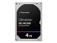 WD Ultrastar DC HC310 HUS726T4TALN6L4 - Kiintolevyasema - 4 Tt - sisäinen - 3.5" - SATA 6Gb/s - 7200 kierrosta/min - puskuri: 256 Mt 0B35948