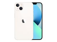 Apple iPhone 13 - 5G smartphone - dual-SIM / Internminne 128 GB - OLED display - 6.1" - 2532 x 1170 pixlar - 2 bakre kameror 12 MP, 12 MP - front camera 12 MP - starlight MLPG3QN/A