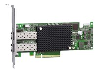 Emulex - Värdbussadapter - PCIe 2.0 x8 - 16Gb Fibre Channel x 2 - för System x3100 M5; x3250 M4; x35XX M3; x3650 M3; x3650 M4 HD; x3690 X5; x3755 M3; x3850 X5 81Y1662
