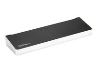 Startech 4K USB-C-docka för tre skärmar med 5 USB 3.0-portar - Dockningsstation - USB-C - HDMI, 2 x DP - 1GbE - 60 watt - Storbritannien, Europa DK30CH2DPPDU
