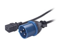 APC - Strömkabel - IEC 60320 C19 till IEC 60309 (hane) - 2.5 m - svart - för P/N: SMT2200I-AR, SMT2200R2I-AR, SMT3000I-AR, SMT3000R2I-AR, SRT10RMXLIX806, SRT2200XLI-KR AP9876