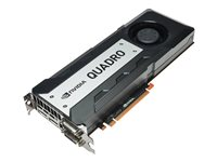 NVIDIA Quadro - Grafikkort - Quadro K6000 - 12 GB GDDR5 - PCIe 3.0 x16 - 2 x DVI, 2 x DisplayPort - för ProLiant DL380 Gen9 High Performance, DL388p Gen8 Base 730874-B21