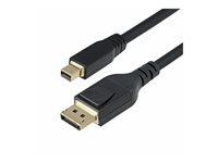 StarTech Mini DP to DisplayPort 1.4 Cable 8K 60Hz HBR3 4K - DisplayPort-kabel - Mini DisplayPort (hane) till DisplayPort (hane) spärrad - Displayport 1.4/Thunderbolt 2 - 3.1 m - 8K60 Hz (7680 x 4320) stöd, 4K120 Hz (3840 x 2160) stöd - svart DP14MDPMM10F