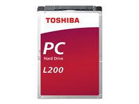 Toshiba L200 Laptop PC - Kiintolevyasema - 1 Tt - sisäinen - 2.5" - SATA 6Gb/s - 5400 kierrosta/min - puskuri: 128 Mt HDWL110UZSVA