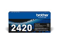 Brother TN2420 - Lång livslängd - svart - original - tonerkassett - för Brother DCP-L2510, L2530, L2537, L2550, HL-L2310, L2370, L2375, MFC-L2710, L2713 TN2420