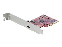 Startech 1-port USB 3.2 Gen 2x2 PCIe-kort - USB-C SuperSpeed 20 Gbps PCI Express 3.0 x4-värdkontrollkort - USB Type-C PCIe-tilläggskort - Expansionskort - Windows och Linux - USB-adapter - PCIe 3.0 x4 låg profil - USB-C 3.2 Gen 2x2 x 1 PEXUSB321C