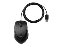HP Fingerprint - Mus - laser - 3 knappar - kabelansluten - USB - för EliteBook 830 G6; ProBook 455r G6, 635, 640 G5, 650 G5; ZBook 14u G6, 15 G6, 15u G6, 17 G6 4TS44AA#AC3