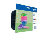Brother LC221 Value Pack - 4-pack - svart, gul, cyan, magenta - original - bläckpatron - för Brother DCP-J562DW LC221VALBP