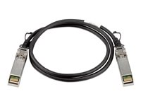 D-Link Direct Attach Cable - Stackningskabel - SFP+ till SFP+ - 1 m - för D-Link Data Center 10; DGS 3630; DXS 1100, 1210, 3400, 3600; Web Smart DXS-1210-12 DEM-CB100S