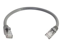 C2G Cat6 Booted Unshielded (UTP) Network Patch Cable - Kytkentäkaapeli - RJ-45 (uros) to RJ-45 (uros) - 30 cm - UTP - CAT 6 - valettu, piikitön, säikeinen - harmaa 83364