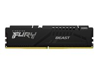 Kingston FURY Beast - DDR5 - pakkaus - 128 Gt: 4 x 32 Gt - DIMM 288 nastaa - 5600 MHz / PC5-44800 - CL40 - 1.25 V - puskuroimaton - on-die ECC - musta KF556C40BBK4-128