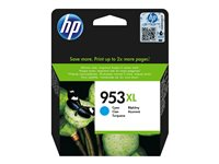 HP 953XL - 18 ml - Tuottoisa - sinivihreä - alkuperäinen - kuplapakkaus - mustepatruuna malleihin Officejet Pro 77XX, 82XX, 87XX F6U16AE#BGX