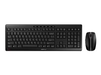 CHERRY STREAM DESKTOP - Sats med tangentbord och mus - trådlös - 2.4 GHz - engelska - tangentbrytare: CHERRY SX - svart JD-8500EU-2
