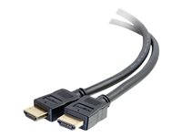 C2G 3ft 4K HDMI Cable with Ethernet - Premium Certified - High Speed - 60Hz - HDMI-kaapeli Ethernetillä - HDMI uros to HDMI uros - 91.4 cm - suojattu - musta - 4K-tuki 50181