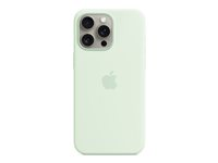 Apple - Skydd för mobiltelefon - MagSafe-kompatibilitet - silikon - soft mint - för iPhone 15 Pro Max MWNQ3ZM/A