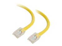 C2G Cat5e Non-Booted Unshielded (UTP) Network Patch Cable - Kytkentäkaapeli - RJ-45 (uros) to RJ-45 (uros) - 3 m - UTP - CAT 5e - säikeinen, uniboot - keltainen 83104