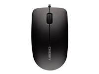 CHERRY MC 1000 - Mus - höger- och vänsterhänta - optisk - 3 knappar - kabelansluten - USB - svart JM-0800-2