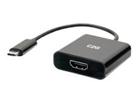 C2G 4K USB C to HDMI Adapter - 4K 60Hz - Videokort - USB-C hane till HDMI hona - svart - stöd för 4K C2G54459
