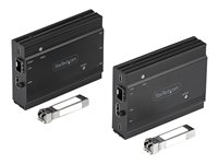 StarTech.com Extendeur KVM 4K HDMI Fibre Optique - Extender Commutateur Console KVM HDMI Video & USB - jusqu'à 300m (MultiMode) - 2 Modules 10G MMF SFP+ - Kit Extension KVM (TX/RX) (SV565FXHD4KU) - Rallonge écran-clavier-souris/audio - 10GbE - plus de fibre optique - USB - 10GBase-SR - jusqu'à 300 m - 850 nm SV565FXHD4KU