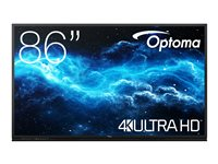 Optoma Creative Touch 3862RK - 86" Diagonaaliluokka 3-Series Gen 2 LED-taustavalaistu LCD-näyttö - interaktiivinen - 4K UHD (2160p) 3840 x 2160 - Direct LED - musta H1F0H05BW101