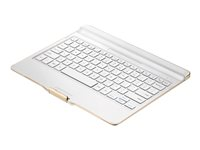 Samsung Book Cover Keyboard EJ-CT800 - Tangentbord - trådlös - Bluetooth - vit - för Galaxy Tab S (10.5 tum) EJ-CT800NWEGSE