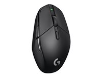 Logitech G G303 Shroud Edition - Mus - optisk - kabelansluten, trådlös - 2.4 GHz, USB - USB Logitech LIGHTSPEED-mottagare 910-006106