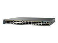 Cisco Catalyst 2960S-48FPS-L - Switch - Administrerad - 48 x 10/100/1000 (PoE) + 4 x SFP - rackmonterbar - PoE - återanvänd WS-C2960S48FPSL-RF