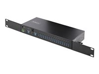 StarTech.com 16-Port Industrial USB 3.0 Hub 5Gbps, Metal, DIN/Surface/Rack Mountable, ESD Protection, Terminal Block Power, up to 120W Shared USB Charging, Dual-Host Hub/Switch (5G16AINDS-USB-A-HUB) - Hubb - industriell - 16 x USB 3.2 Gen 1 - skrivbordsmodell, rackmonterbar, DIN-skenmonterbar 5G16AINDS-USB-A-HUB