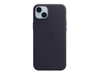 Apple - Skydd för mobiltelefon - MagSafe-kompatibilitet - läder - bläck - för iPhone 14 Plus MPPC3ZM/A