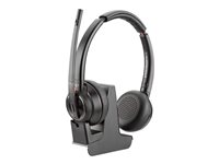 Poly Savi 8220-M Office - Savi 8200 series - micro-casque - sur-oreille - DECT / Bluetooth - sans fil - Suppresseur de bruit actif - noir - Certifié pour Microsoft Teams 8D3H8AA