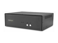 StarTech.com - Omkopplare för tangentbord/video/mus - säker - 2 x KVM port(s) - 1 lokal användare - skrivbordsmodell - TAA-kompatibel CK4-P202C