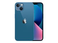 Apple iPhone 13 - 5G smartphone - dual-SIM / Internminne 128 GB - OLED display - 6.1" - 2532 x 1170 pixlar - 2 bakre kameror 12 MP, 12 MP - front camera 12 MP - blå MLPK3QN/A