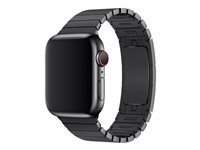 Apple 38mm Link Bracelet - Klockrem för smart klocka - 135-195 mm - space black - för Watch Hermès Series 12, Hermès Series 9, SE 3, Series 10, Series 11, Series 12, Series 9 MUHK2ZM/A