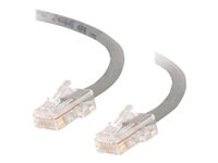 C2G Cat5e Non-Booted Unshielded (UTP) Network Crossover Patch Cable - Risteytyskaapeli - RJ-45 (uros) to RJ-45 (uros) - 7 m - UTP - CAT 5e - säikeinen, uniboot - harmaa 83286