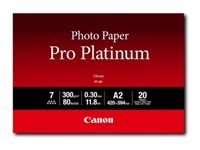 Canon Pro Platinum PT-101 - Erittäin kiiltävä - 300 mikronia - A2 (420 x 594 mm) - 300 g/m² - 20 arkki (arkit) valokuvapaperi 2768B067