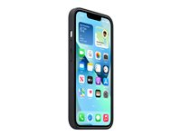 Apple - Skydd för mobiltelefon - med MagSafe - läder - midnatt - för iPhone 13 MM183ZM/A