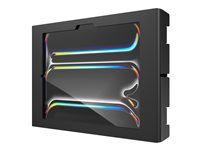 Compulocks iPad Pro M4 11" (2024), Apex Secured Enclosure Wall Mount - Hölje - för surfplatta - glasfäste, utrymme - låsbar - höggradig aluminium - svart - skärmstorlek: 11" - monteringsgränssnitt: 100 x 100 mm - väggmonterbar - för Apple 11-inch iPad Pro (M4, M5) 11PAPX4B